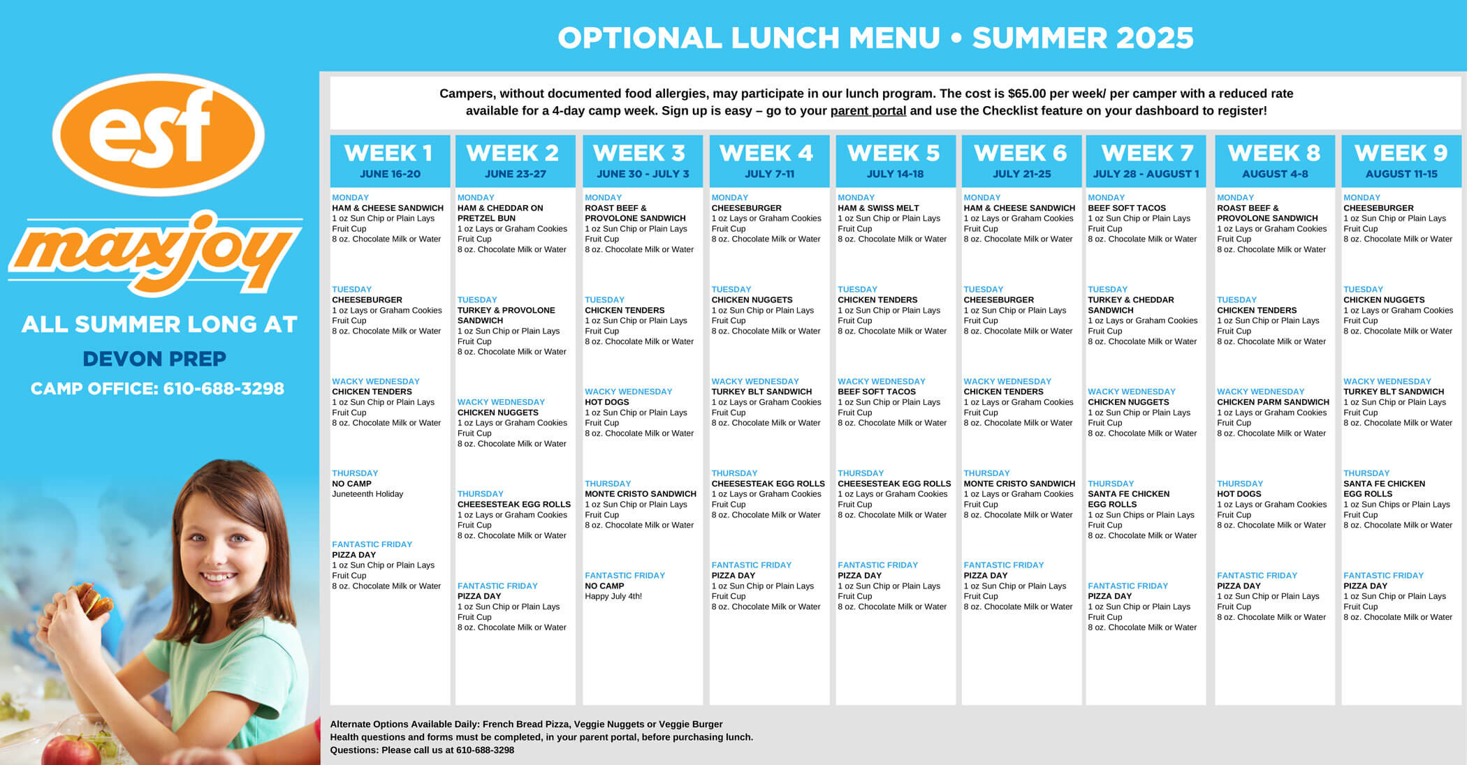 Summer 2025 Menu