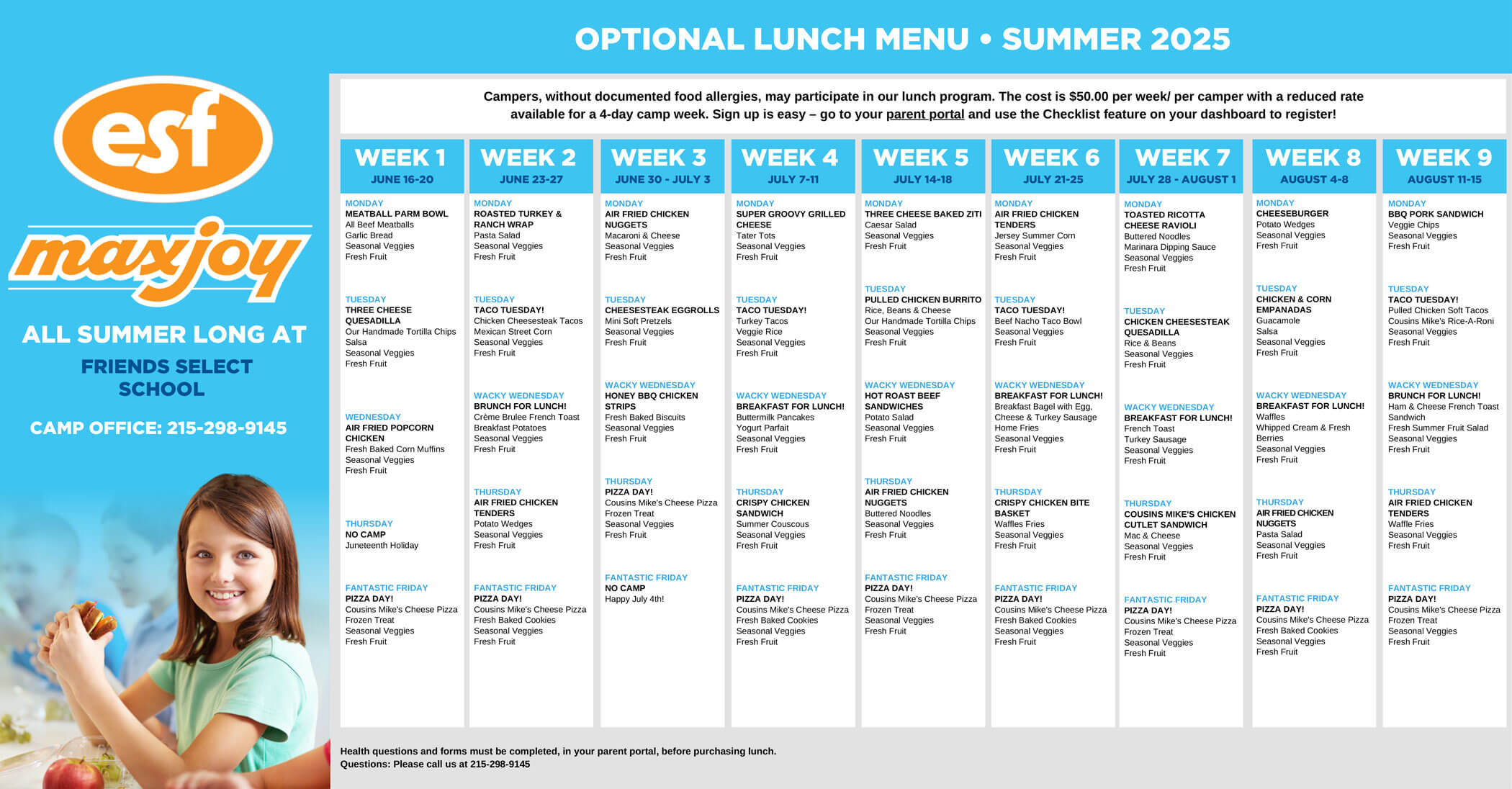 Summer 2025 Menu