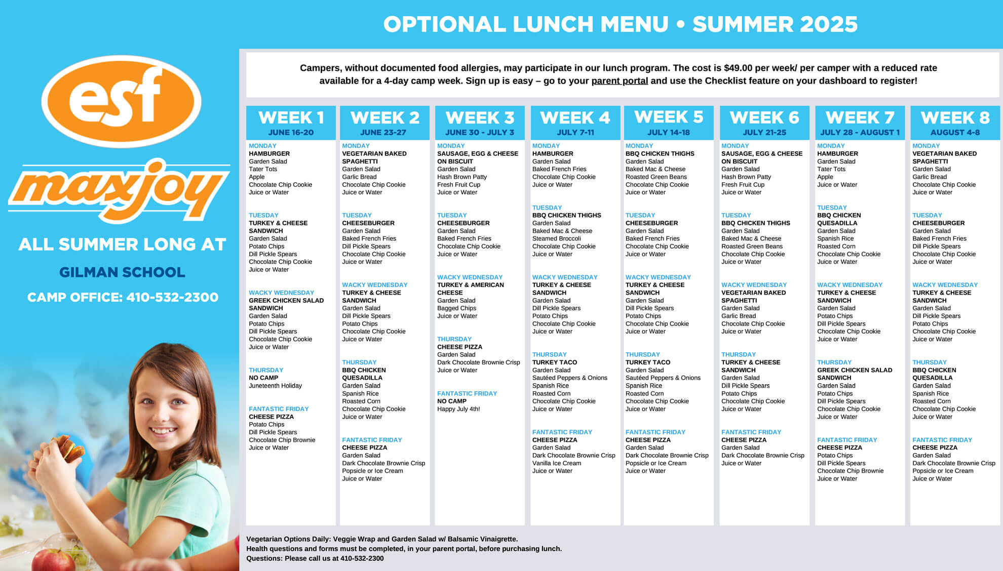 Summer 2025 Menu