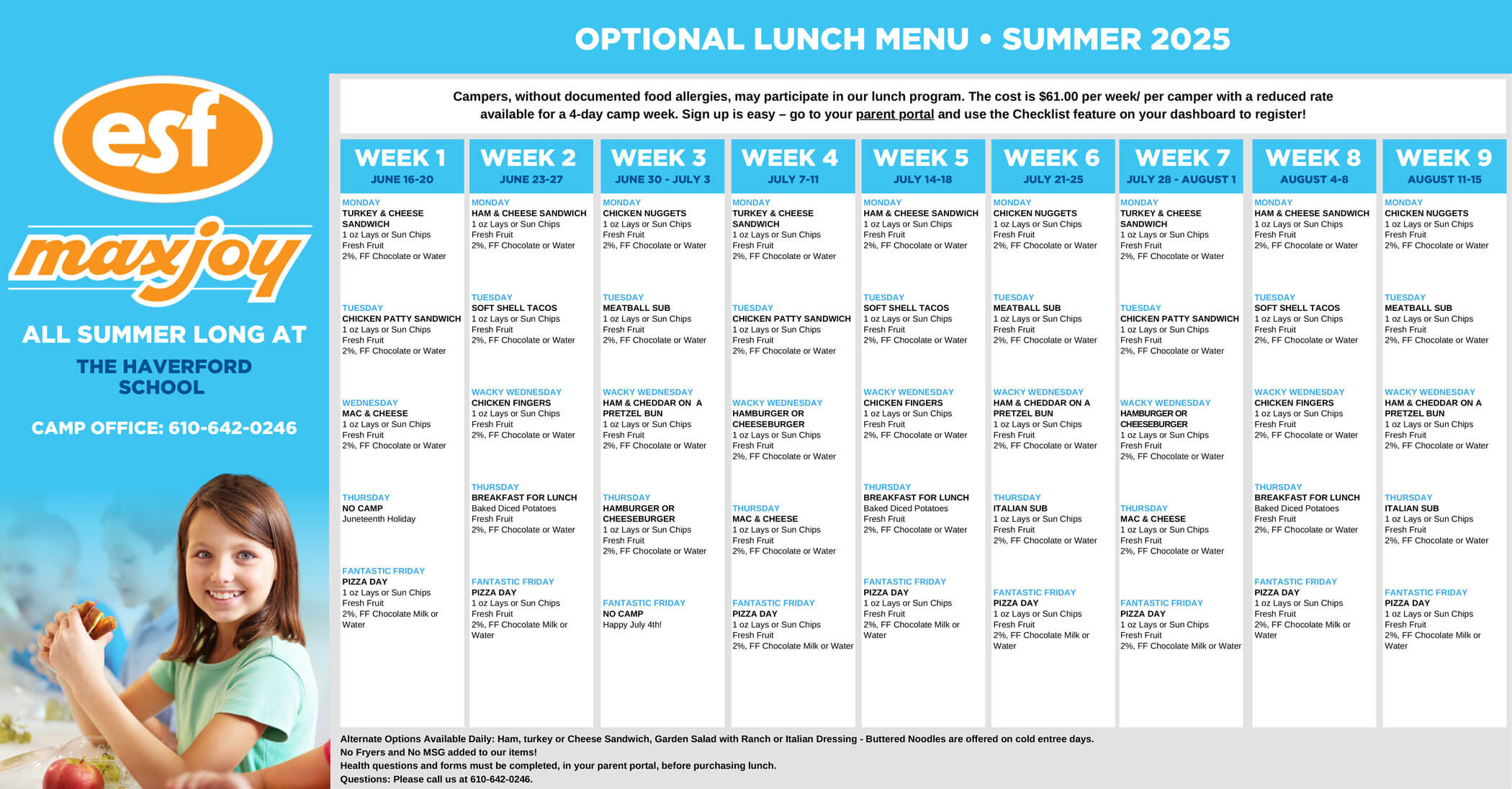 Summer 2025 Menu