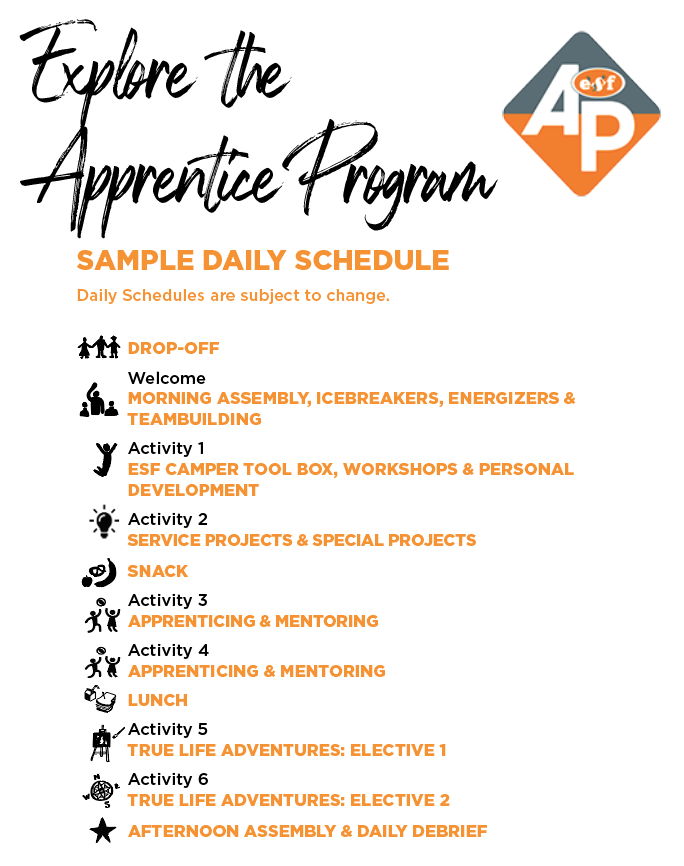 Apprentice Program Esf Summer Camps Princeton