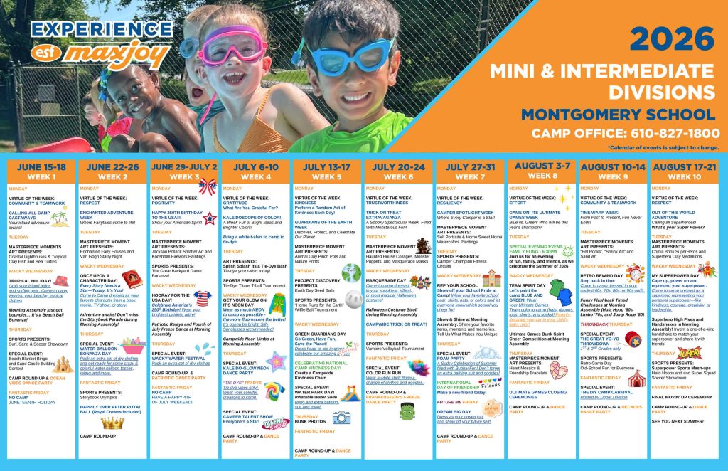 ESF Montgomery Mini Intermediate - 2026 Calendar