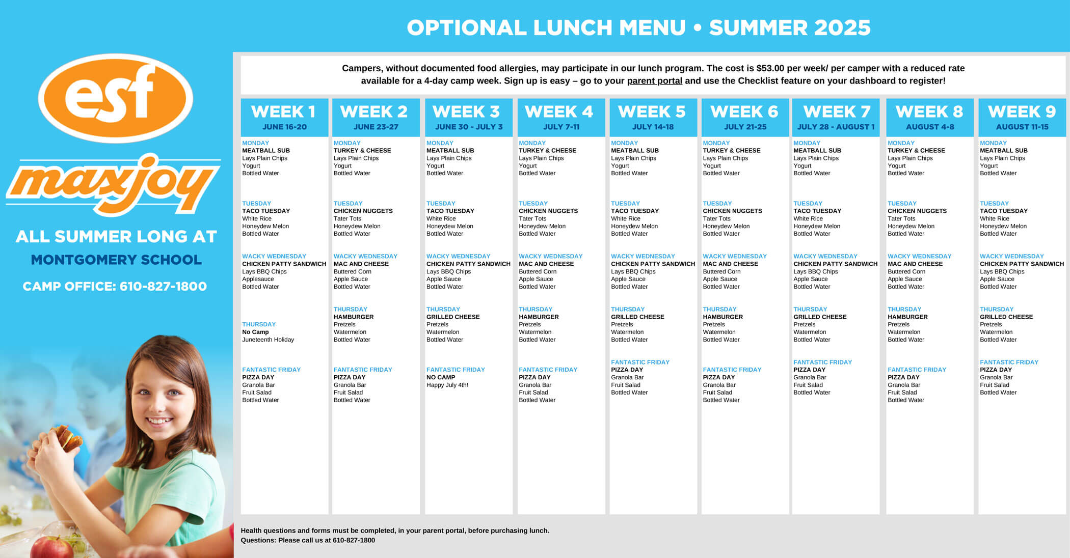 Summer 2025 Menu