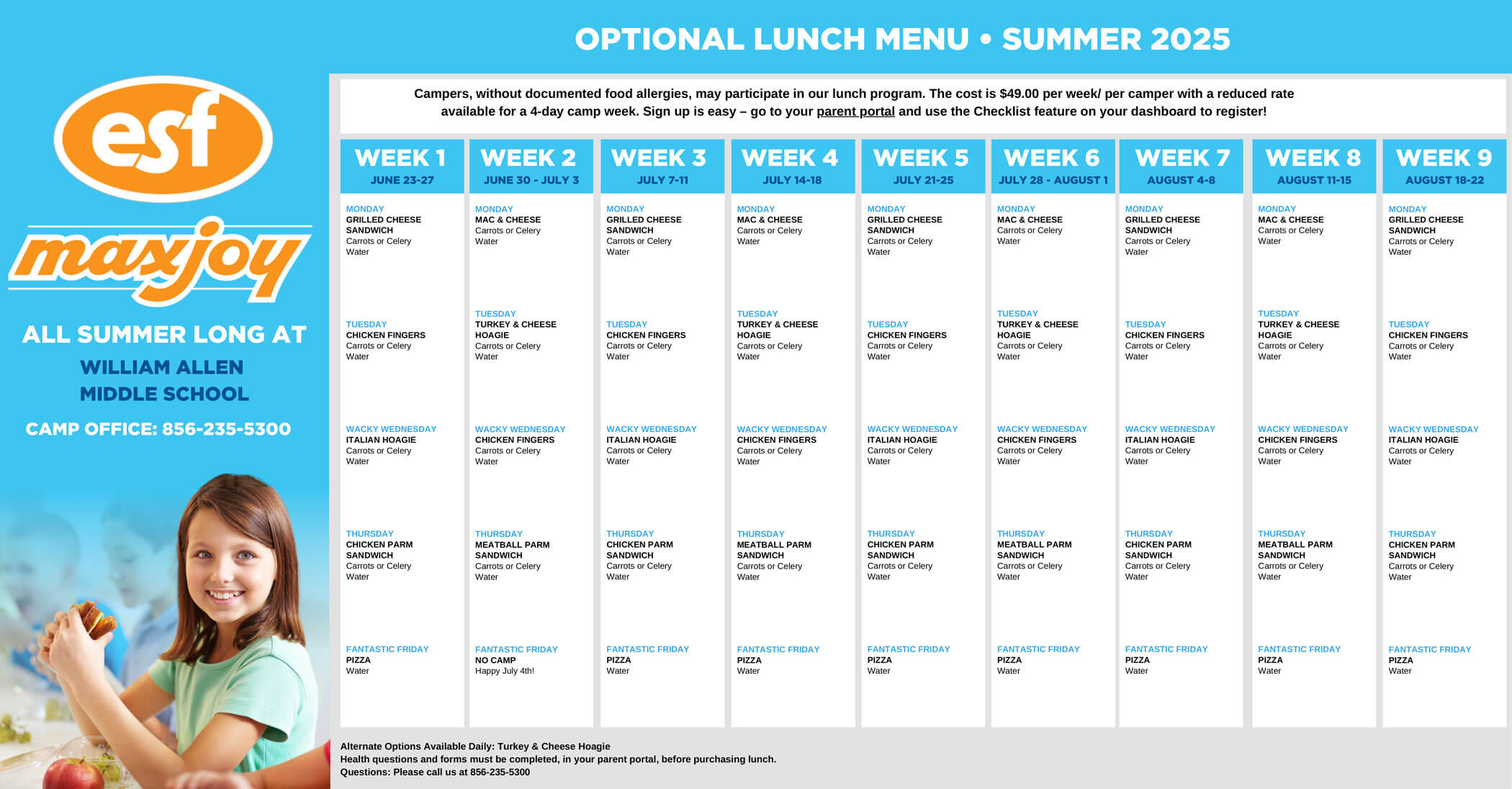 Summer 2025 Menu