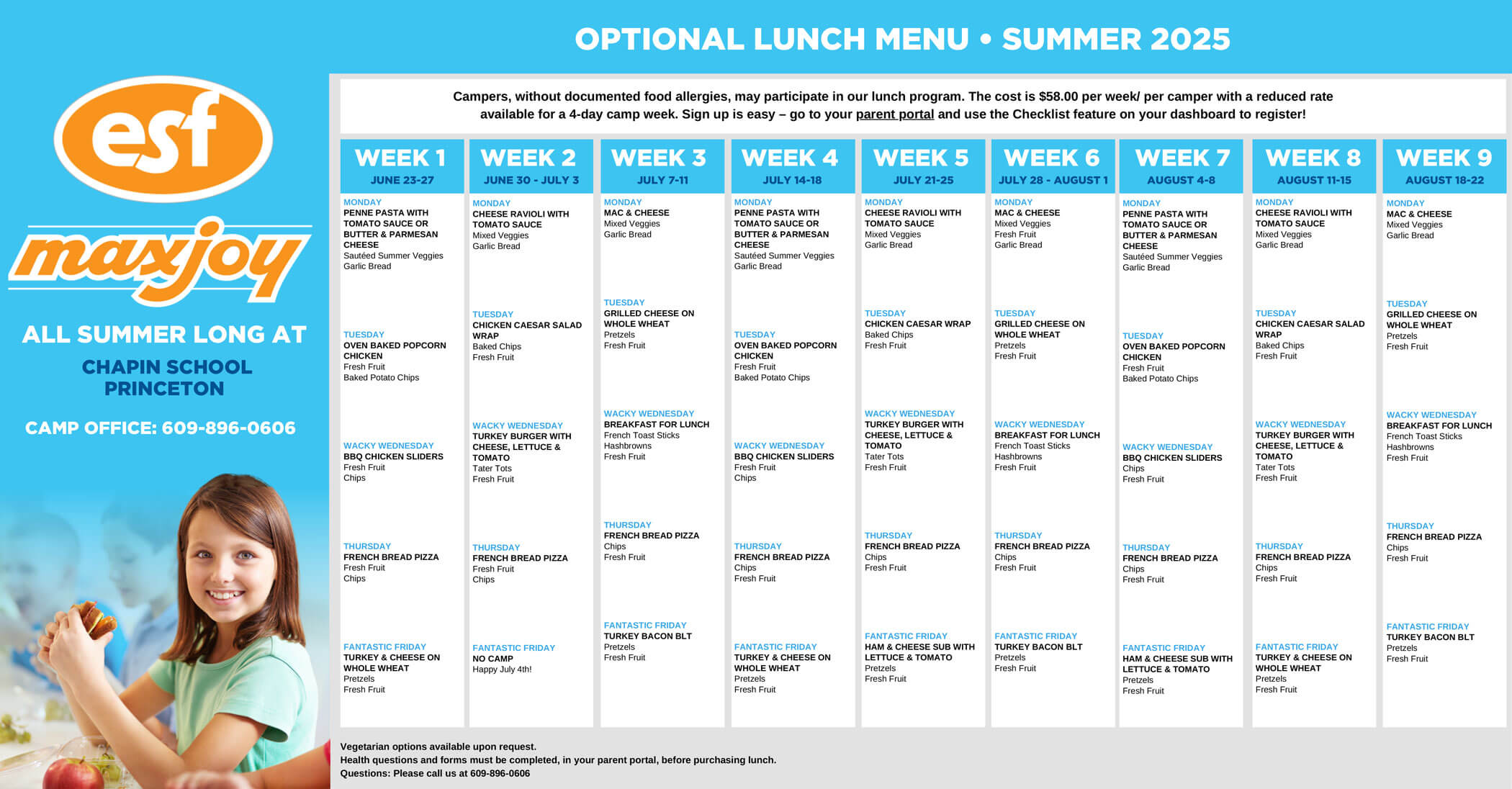 Summer 2025 Menu