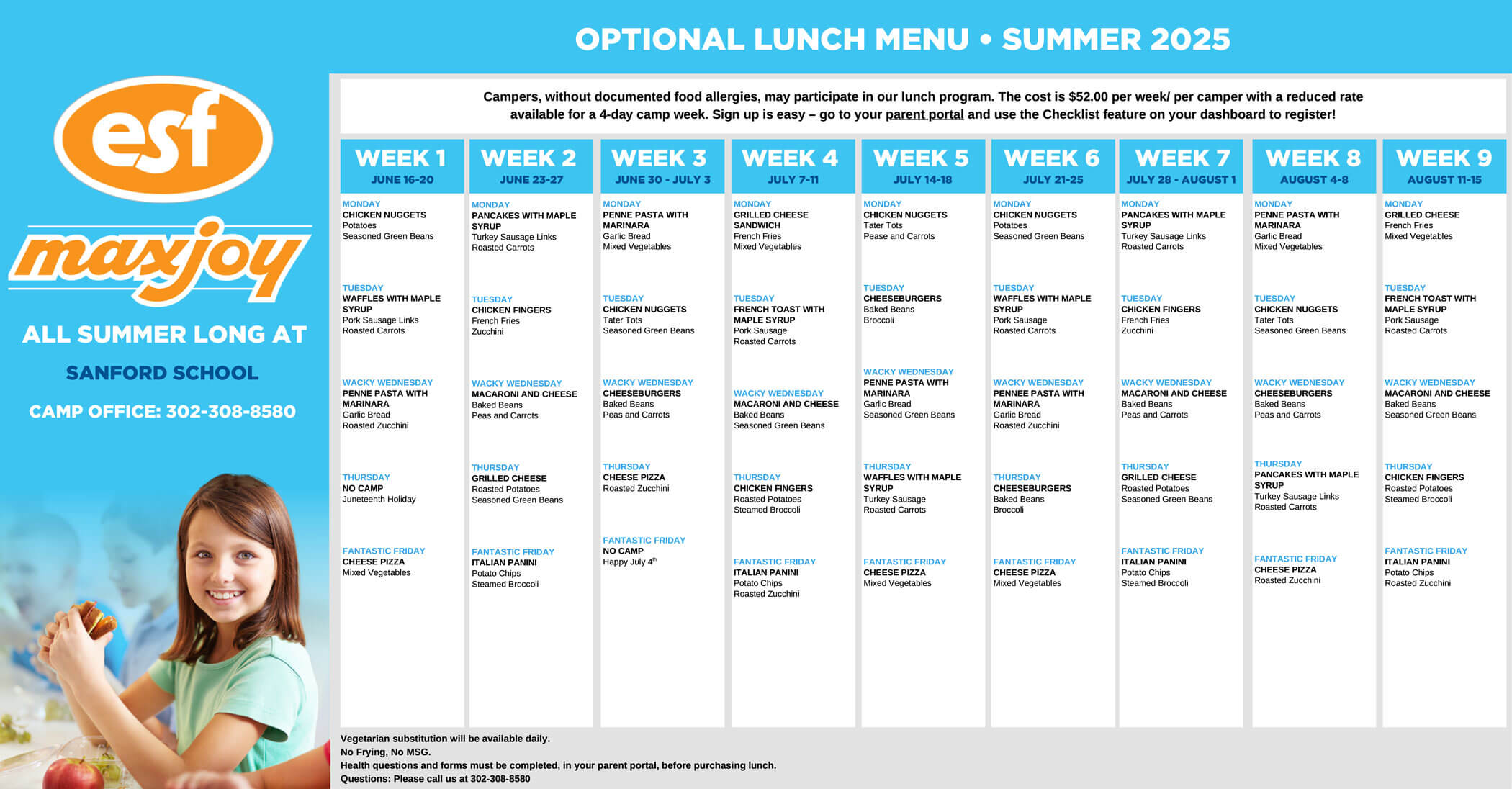 Summer 2025 Menu
