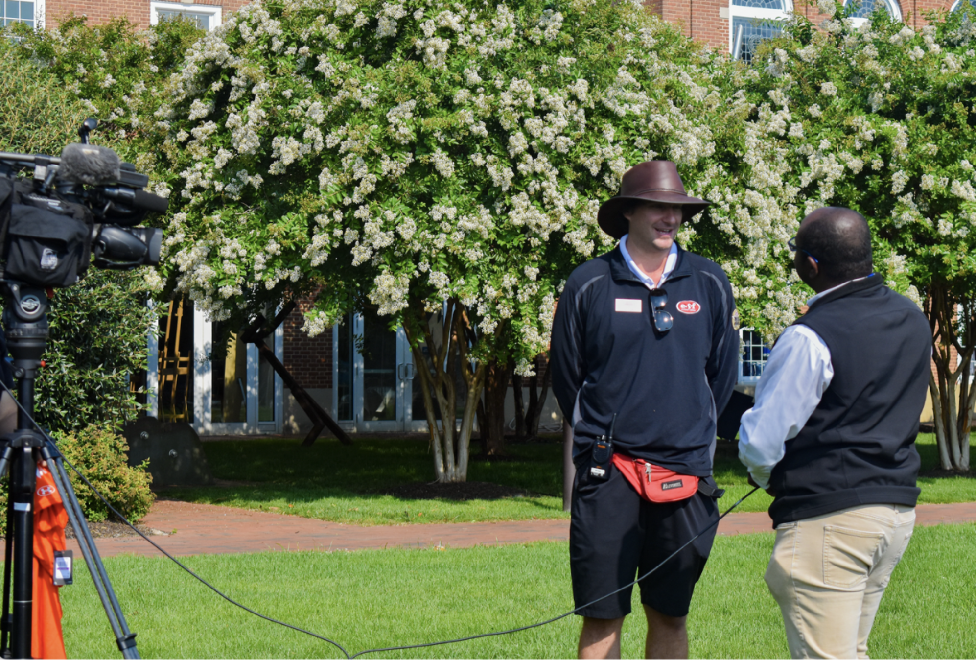 Ryan DeSmit (Site Director) and Jonathan Hunter (WMAR-2 News)